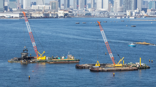 河川・湖沼・港湾工事用浚渫泥分級脱水処理設備